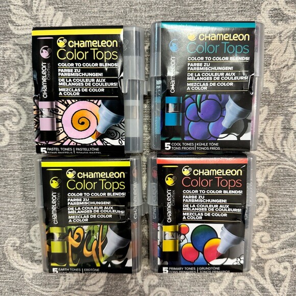 Chameleon Other - Chameleon Color Tops Blending Mixing Caps 20pc Lot Multicolor Solid Finish